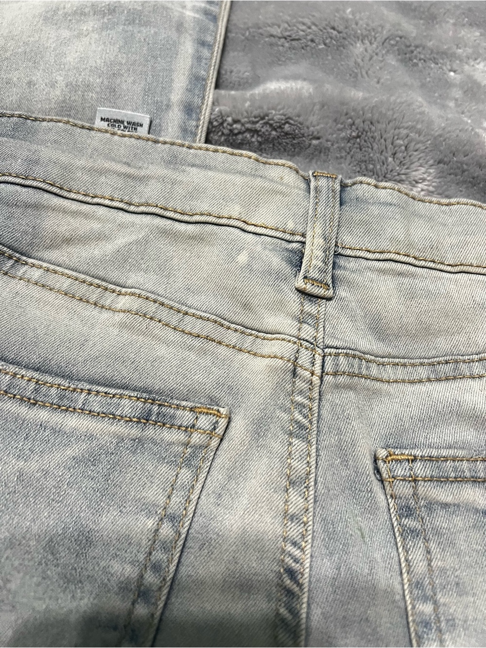Light Washed Blue Flared Jeans - Picture 5 of 9